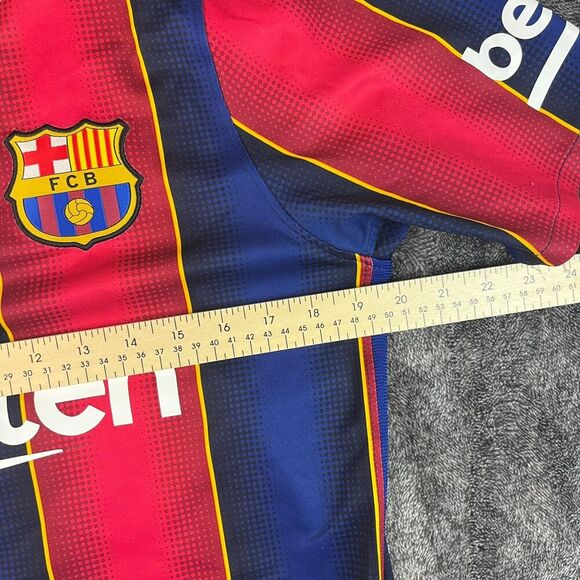 Nike Dri-Fit FC Barcelona Lionel Messi Jersey Short Sleeve Men's M *Flaw - Picture 7 of 15